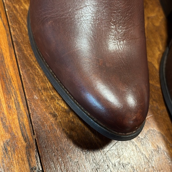 KRBonell Dark Brown Western Look Ankle Boots Adjustable Straps W/Zipper Size 9 - Picture 13 of 15